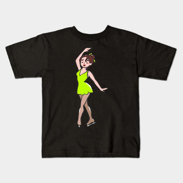 Figure skating ice skating ice skating ice sport Kids T-Shirt by KK-Royal